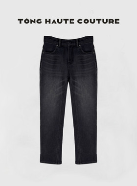 【梦汐】秋冬新款高级感百搭时尚加厚牛仔裤 YK132