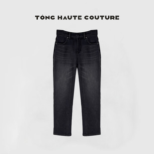 【梦汐】秋冬新款高级感百搭时尚加厚牛仔裤 YK132