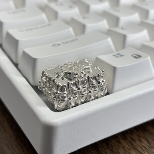 纯银925十字架键盘帽oem高度金属键帽定制客制化键盘帽赠礼送礼物