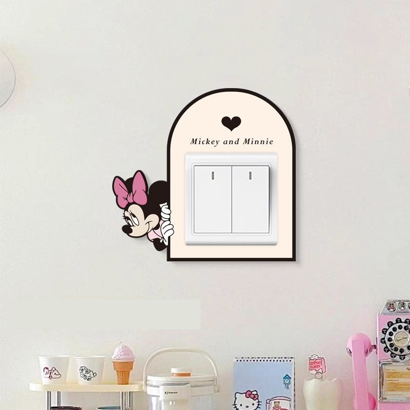 米奇米妮开关贴家用开关边框