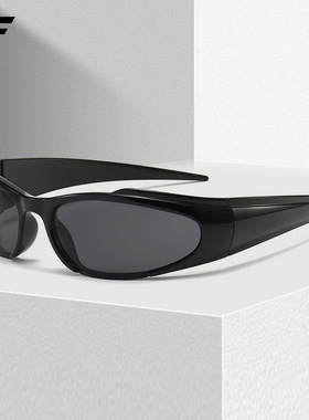 欧美赛博朋克风太阳镜网红男士出街未来风太阳眼镜复古墨镜女