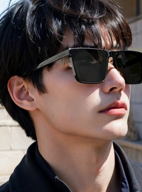 欧美时尚墨镜男新款高级感外贸太阳镜女开车钓鱼复古方框眼镜