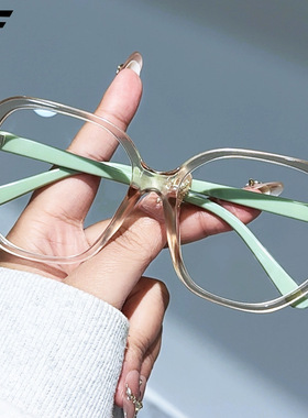 新款大框近视眼镜女可配度数韩版潮网红款素颜大脸显瘦眼镜架