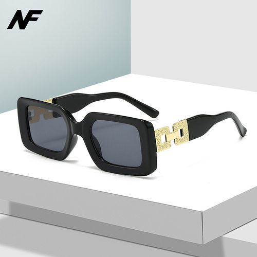 欧美方框潮流复古墨镜女时尚小框遮阳网红同款高级感太阳眼镜