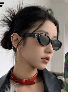 猫眼墨镜女新款高级感网红防紫外线防晒素颜显瘦复古太阳镜