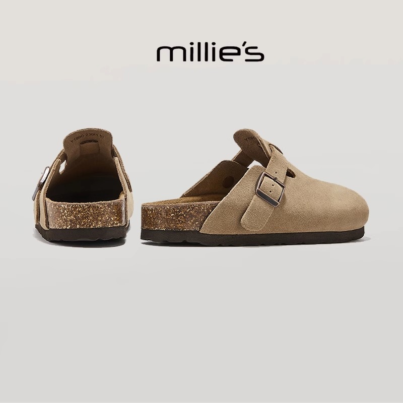 MILLIE'S/妙丽真皮勃肯鞋女