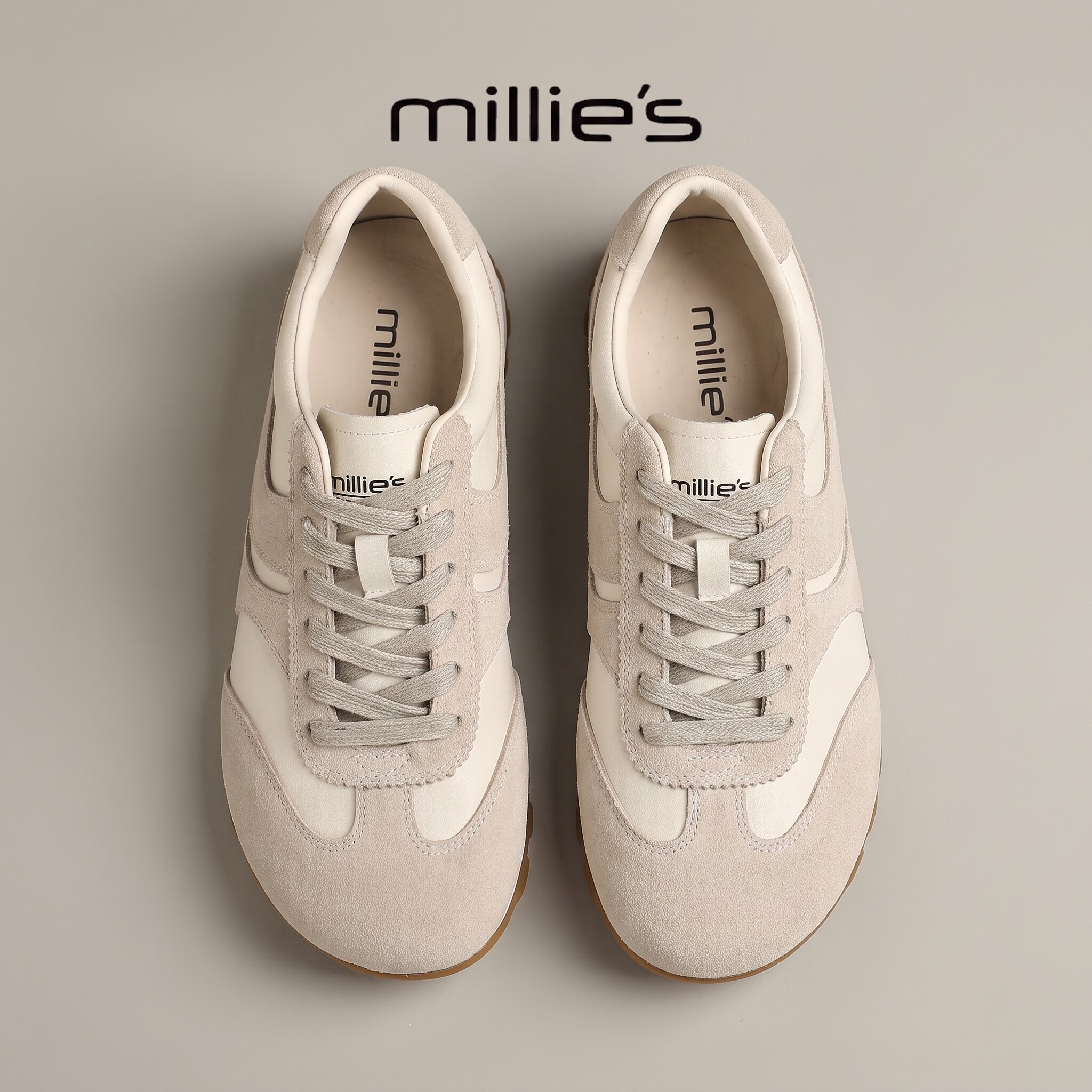 MILLIE'S/妙丽真皮德训鞋