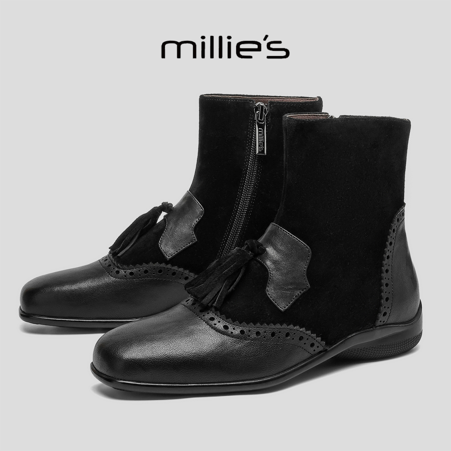 顺丰包邮妙丽加绒保暖短靴