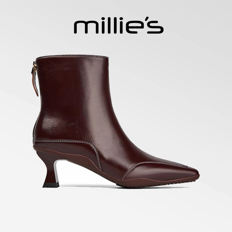 美拉德靴子高级感时髦舒适皮靴女