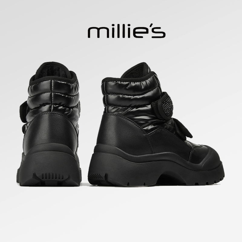 2024新款小个子增高靴保暖棉靴