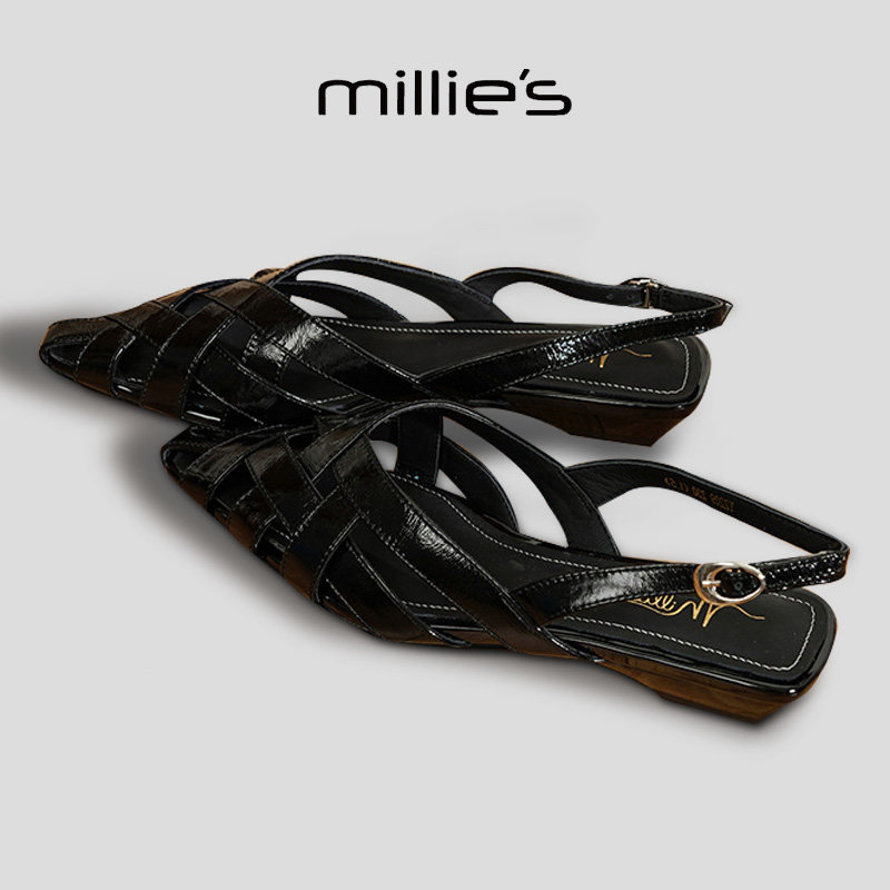 MILLIE'S/妙丽手工编织凉鞋
