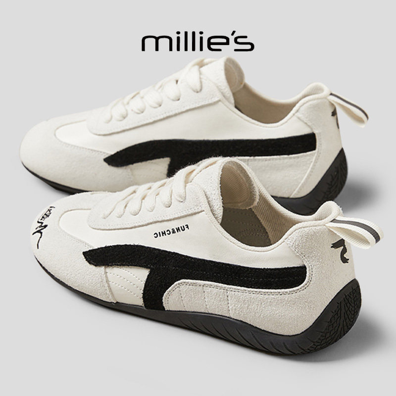 MILLIE'S/妙丽真皮德训鞋女