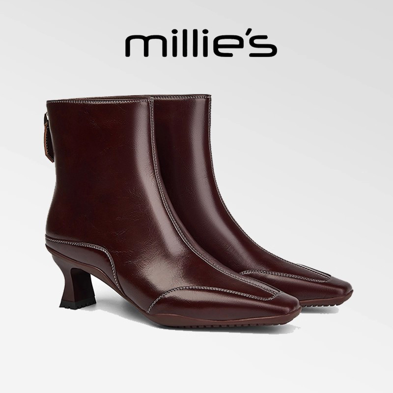 美拉德靴子高级感时髦舒适皮靴女