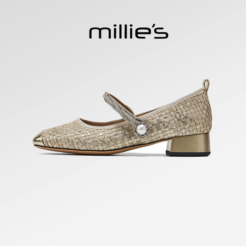 顺丰包邮小香风包头软底玛丽珍