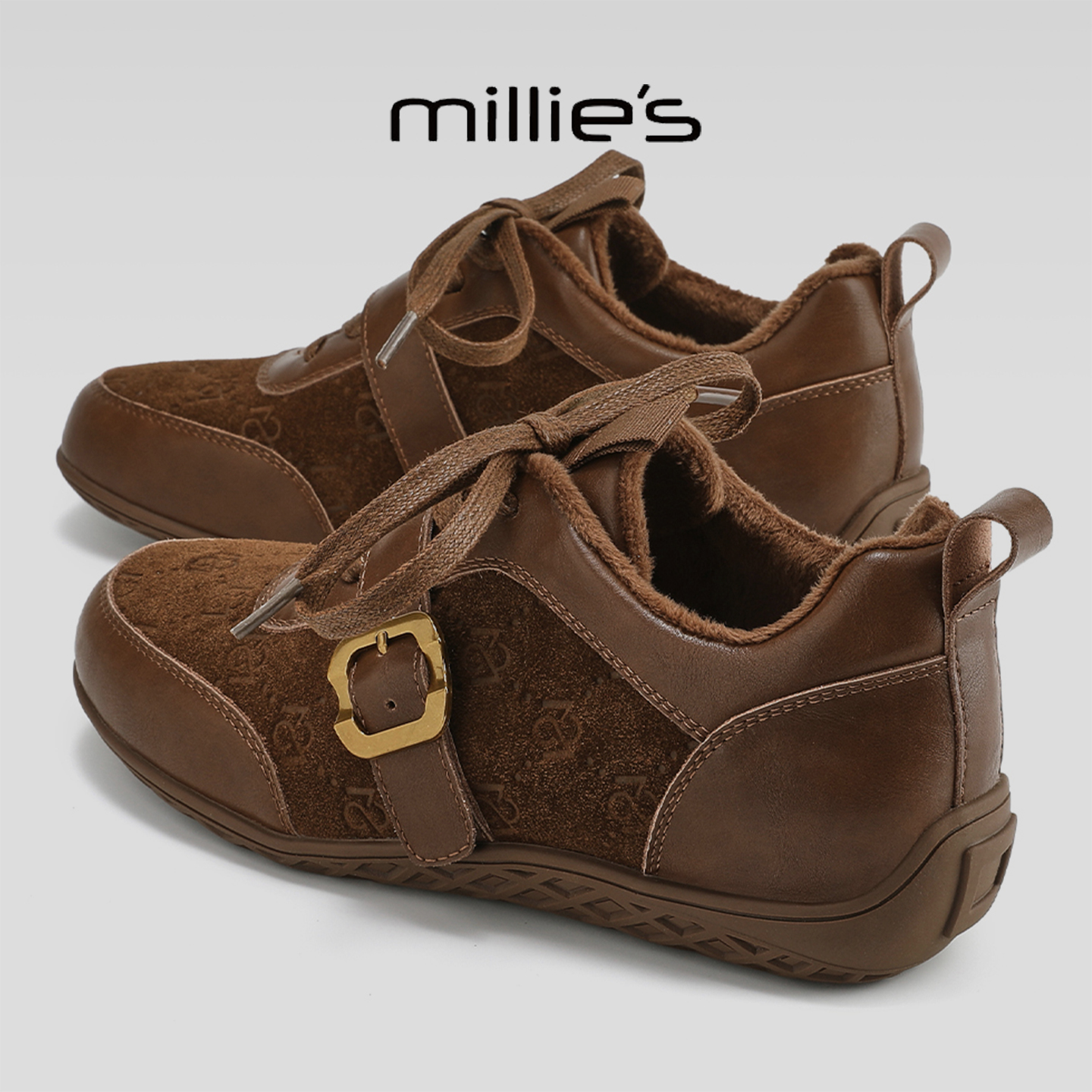 MILLIE'S/妙丽平底复古休闲鞋