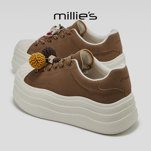 MILLIE'S/妙丽厚底轻便休闲板鞋