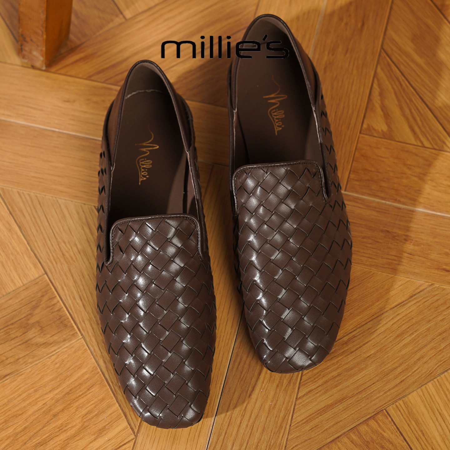 MILLIE'S/妙丽真皮浅口单鞋