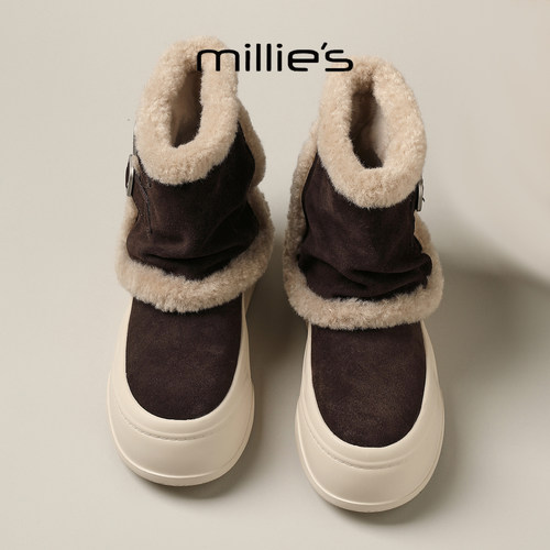 顺丰包邮妙丽加绒保暖雪地靴