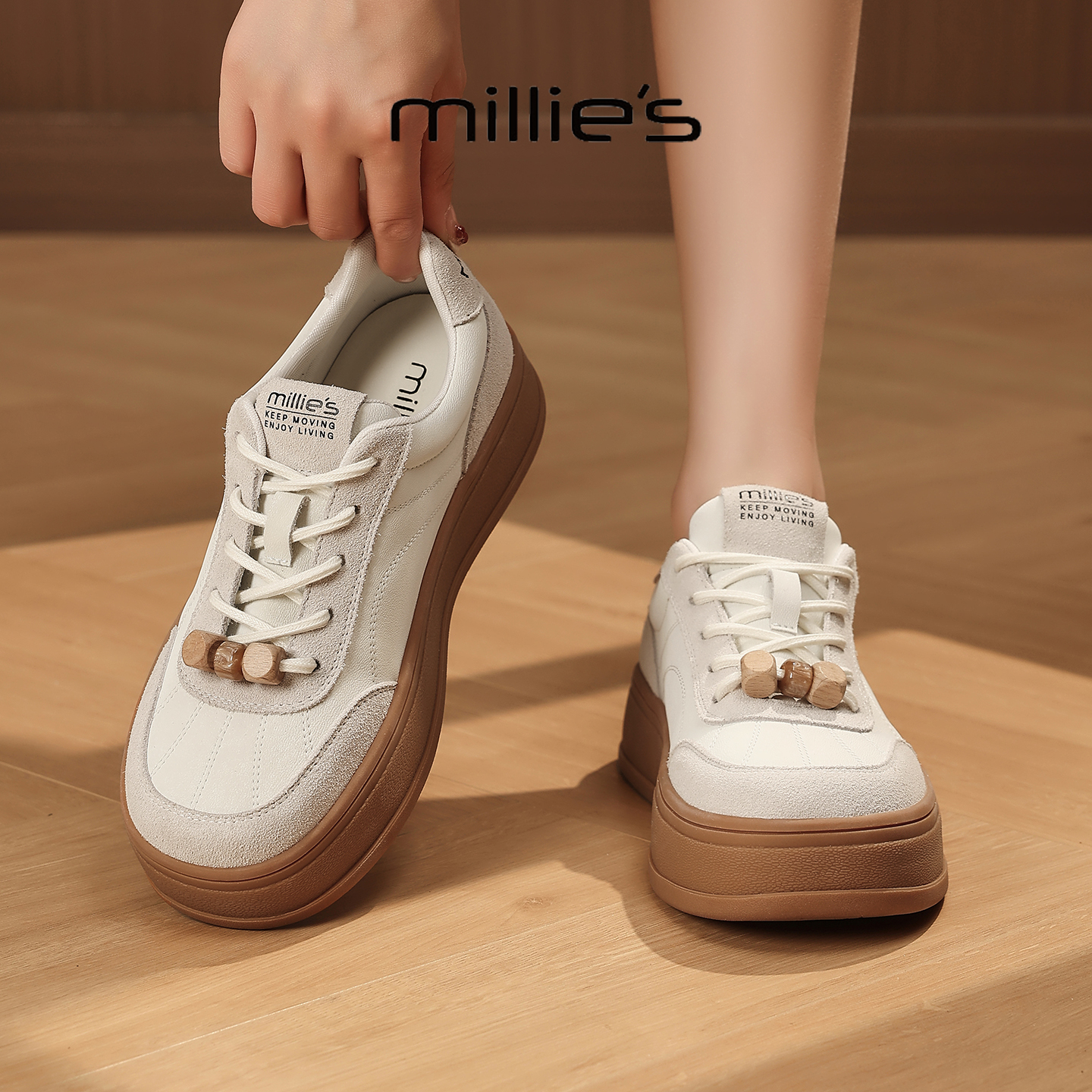MILLIE'S/妙丽真皮休闲鞋