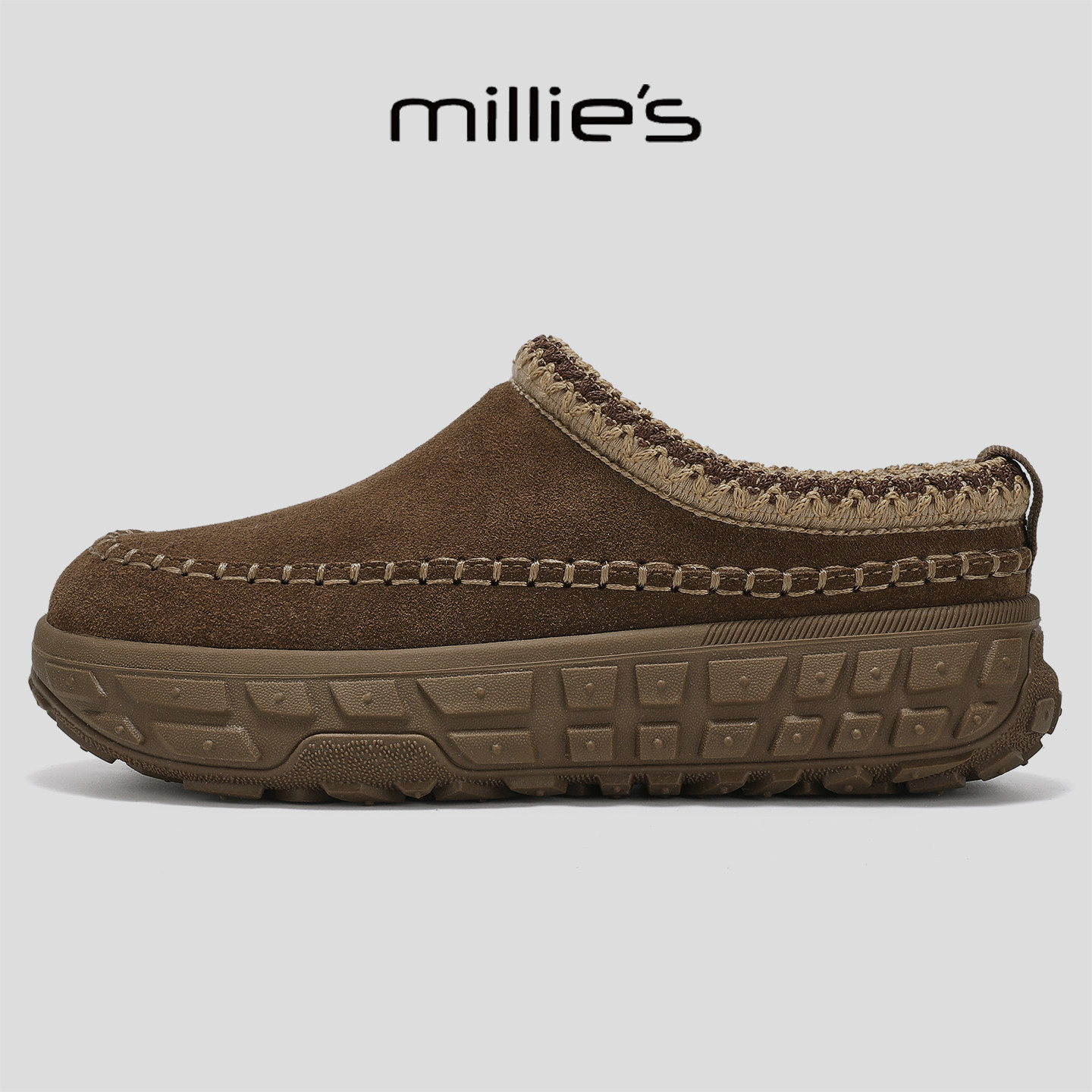 MILLIE'S/妙丽小众包头拖鞋厚底保暖棉拖鞋2025新款女冬季外穿,女鞋,包头拖,淘宝优惠券,粉丝福利购,淘宝优惠卷