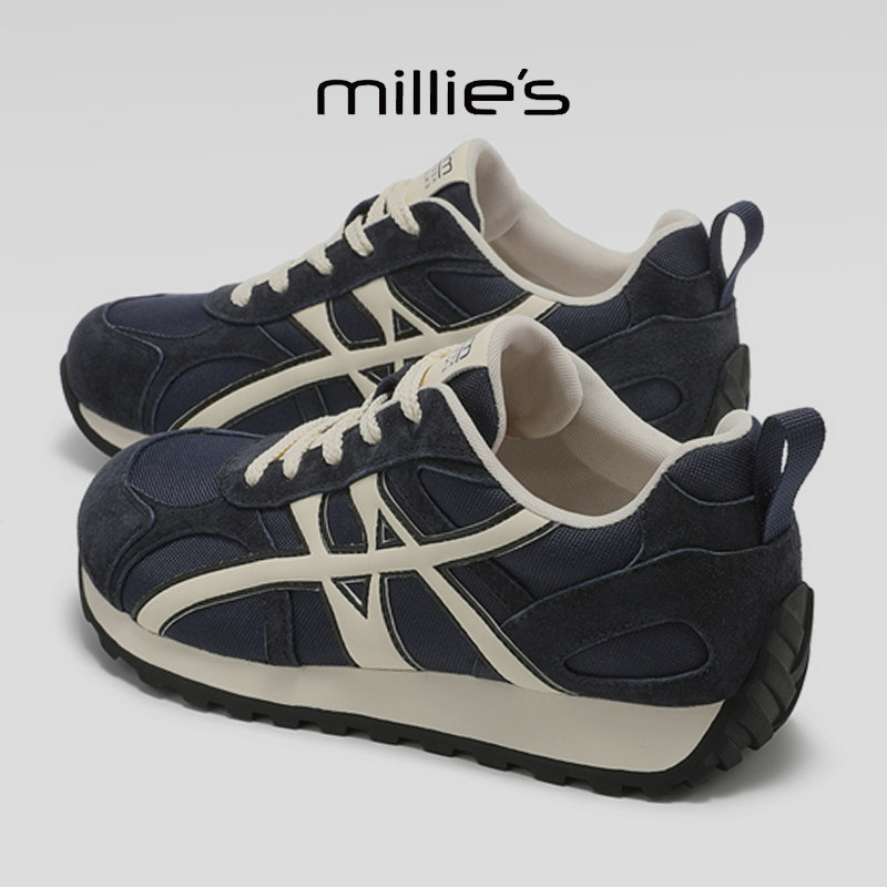 MILLIE'S/妙丽真皮德训鞋女