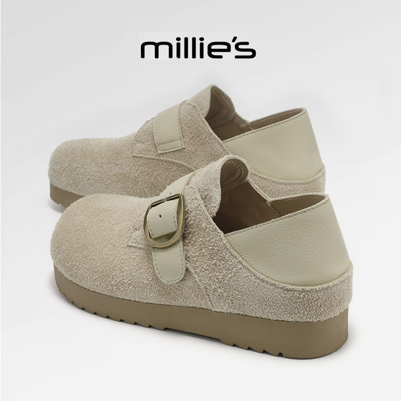MILLIE'S/妙丽法式复古勃肯单鞋