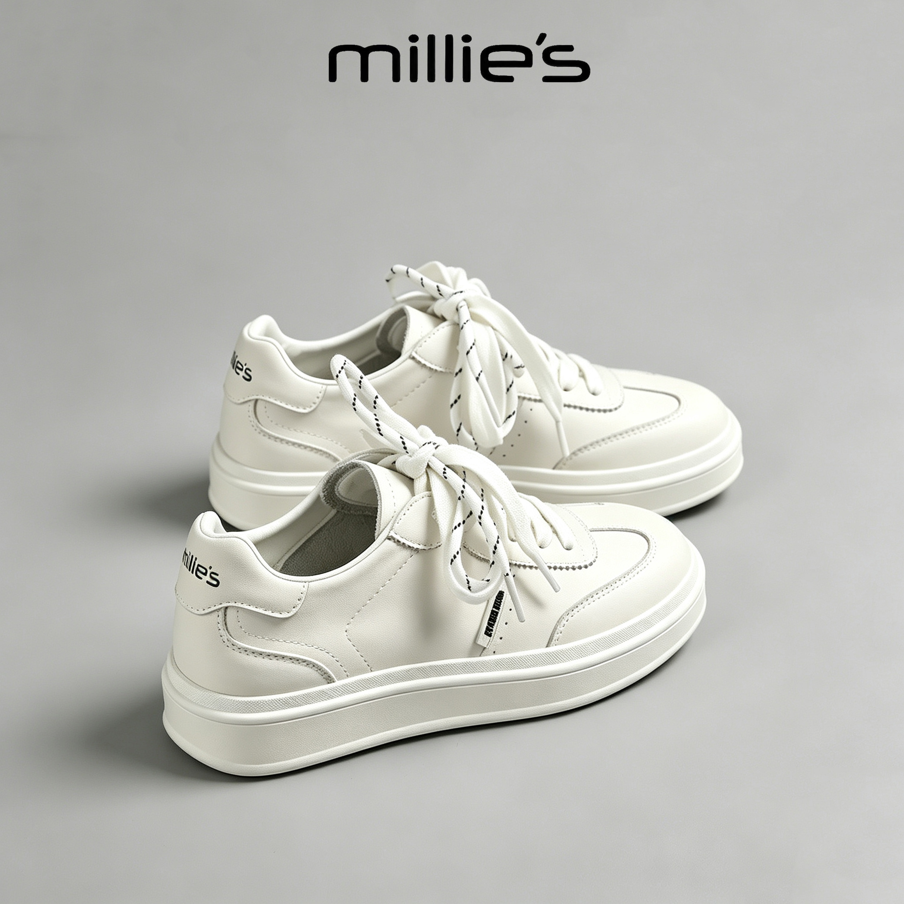 MILLIE'S/妙丽真皮乐福鞋