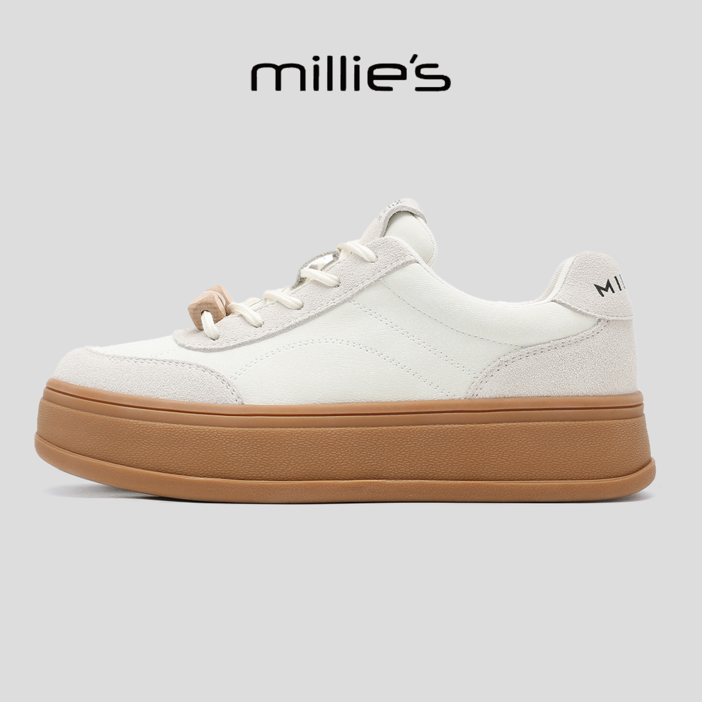 MILLIE'S/妙丽真皮德训鞋女