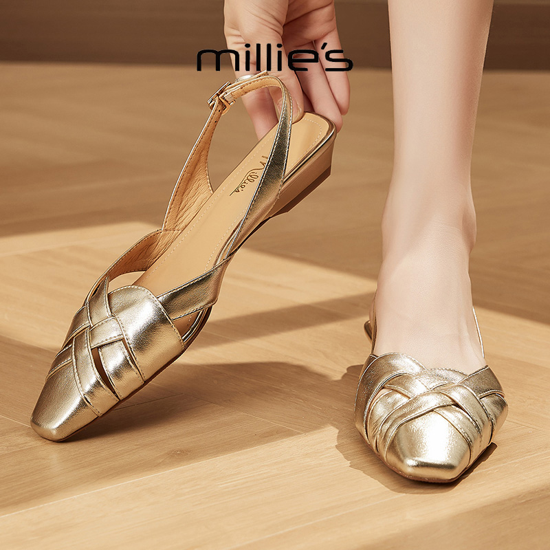 MILLIE'S/妙丽法式复古凉鞋