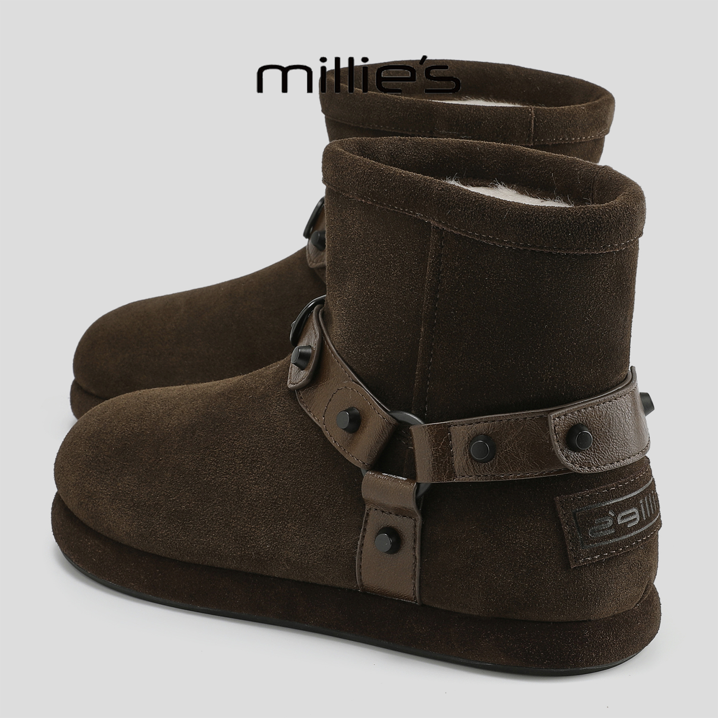 顺丰包邮妙丽加绒保暖雪地靴