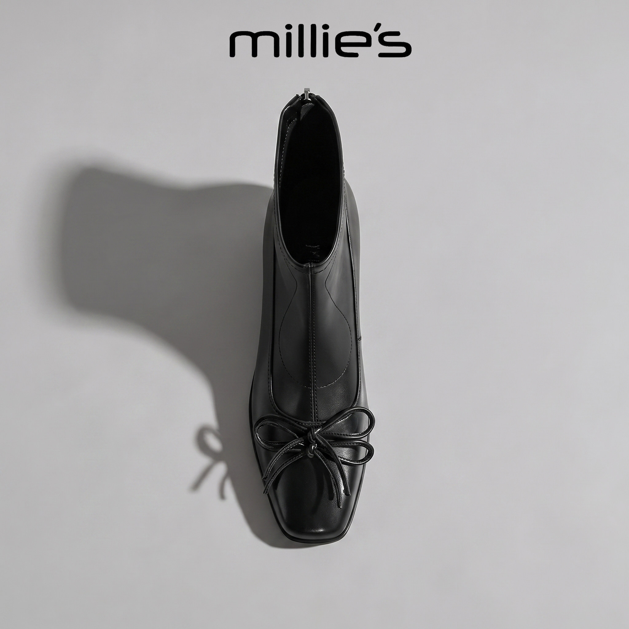 MILLIE'S/妙丽粗跟休闲靴