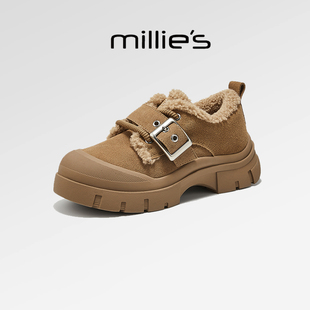 圆头厚底美拉德风小众独特保暖加绒雪地靴冬季 妙丽经典 MILLIE