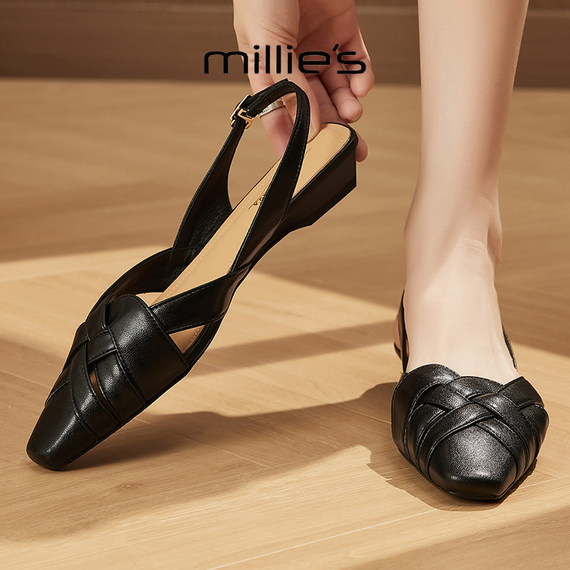 MILLIE'S/妙丽法式复古凉鞋