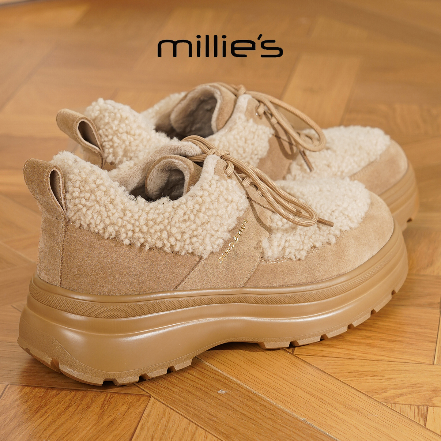 MILLIE'S/妙丽厚底保暖休闲鞋女