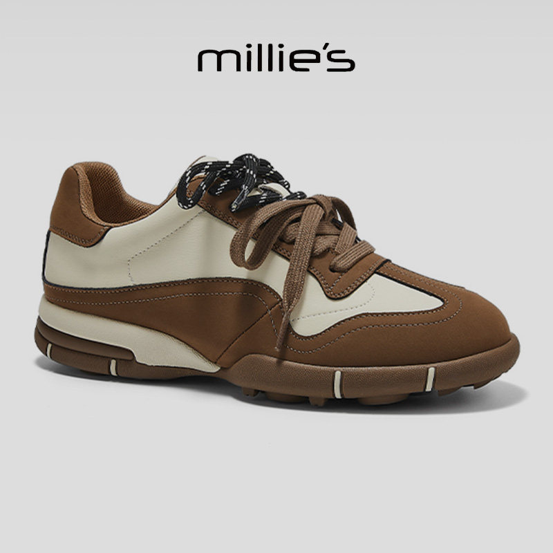 MILLIE'S/妙丽真皮德训鞋女图片