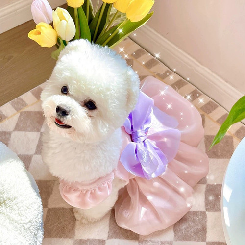 仙德瑞拉宠物猫咪蝴蝶公主裙