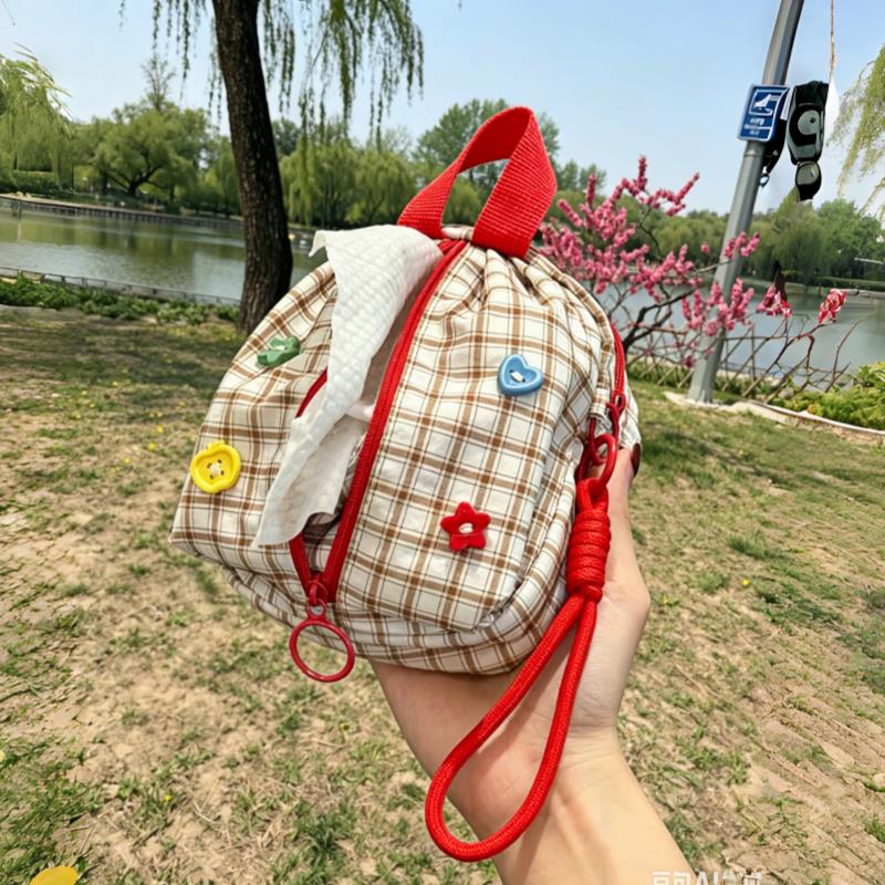 【遛娃包】外出妈咪包母婴外出轻便抽纸包杂物收纳袋可悬挂手提