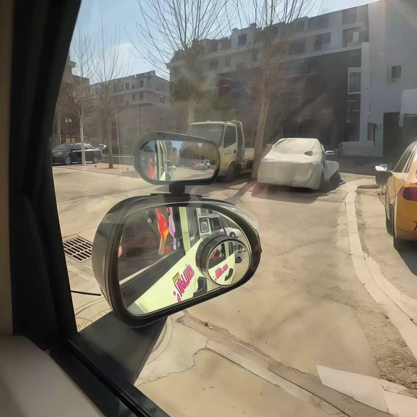 三轮车倒车辅助广角后视镜｜可调