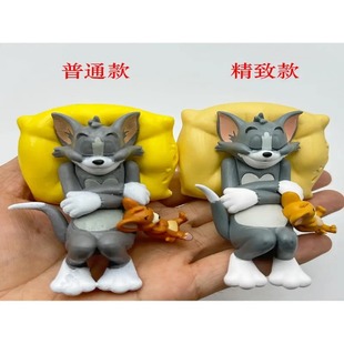 猫和老鼠车内中控台饰品汽车公仔手办好朋友汤姆和杰瑞汽车载摆件