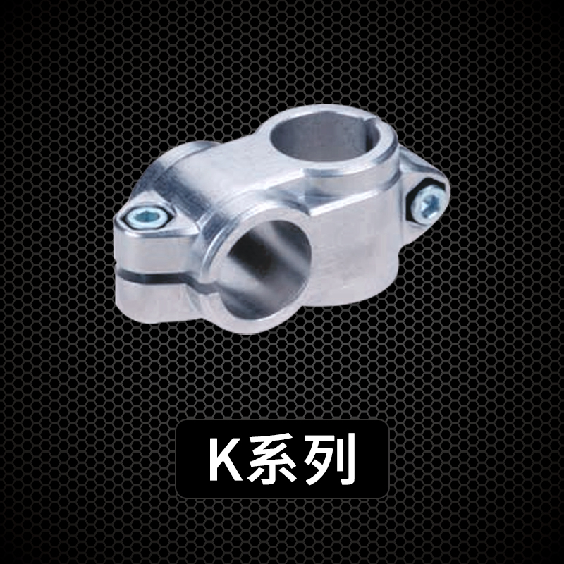 铝合金管夹零件加工铝件不锈钢管镀锌管圆管连接固定卡扣20/25mm