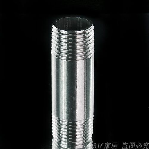 304不锈钢加长管外丝双头对丝 延长管子丝4分接头dn15直接外牙管