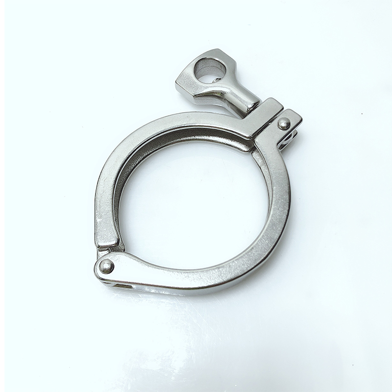 快装精铸卡箍304不锈钢快接法兰盘卡扣端头管夹快速接头卡盘抱箍