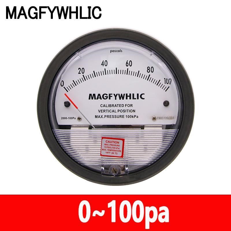 易佳微压差表差压表空气洁净室微压表压差计风压表正负压表0~60Pa