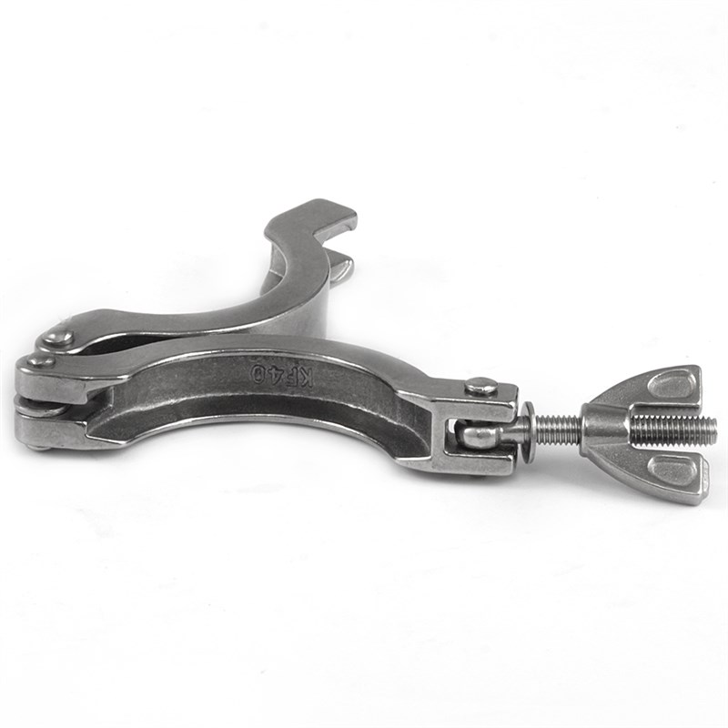 KF高真空卡箍304不锈钢NW抱箍16卡扣25锁扣40快装50卡盘法兰管件