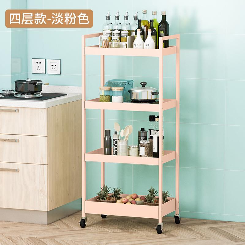 耐斯弗思多层蜂网厨房收纳架客厅婴儿用品小推车带轮可以动置物架