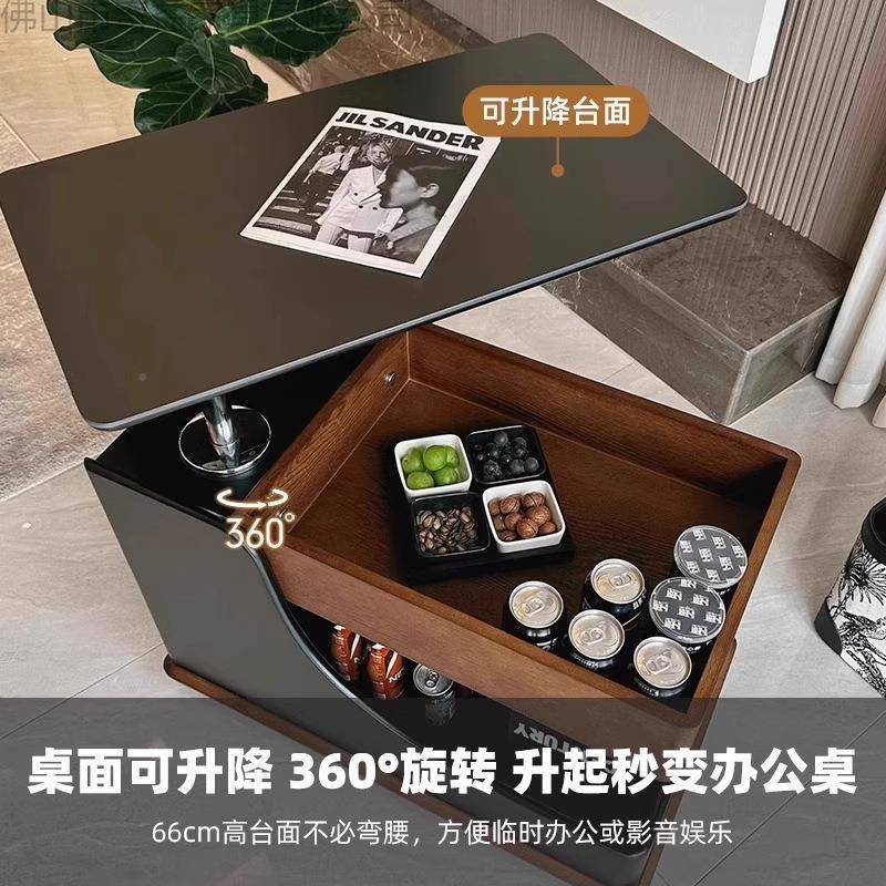高档巴士小推可移动茶几茶折边几带车轮茶几叠几沙发边几3024侧边