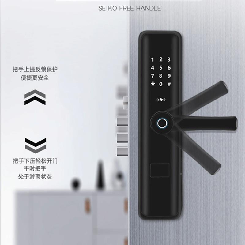 分左右款分左右款指纹锁用ic刷卡锁密码锁家防盗电子锁手机APP门