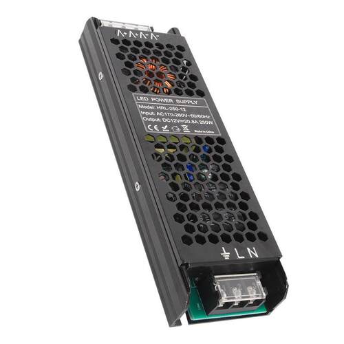 LD黑金刚AIO长条关电源12V250W开灯条灯驱带稳E压足功率低压动电