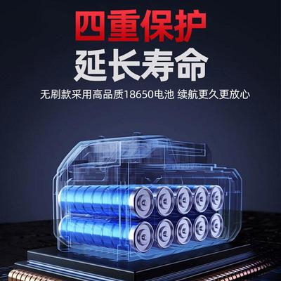 无刷电链锯锂电锯充电锯手提式户外无线小型伐木单手锯树修枝锯