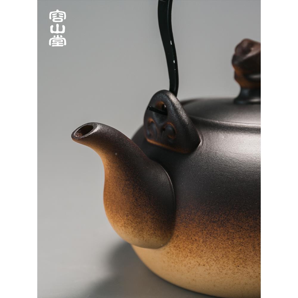 1PR粗茶壶煮茶电陶炉V陶陶瓷耐热烧无品牌/水壶大号提梁陶壶器三